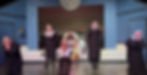 Ensemble cast dancing and singing at Wohlfahrt Haus Dinner Theatre