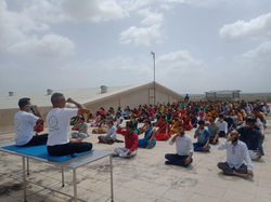 International Yoga Day 2021 celebrate in Baramati Textile Park