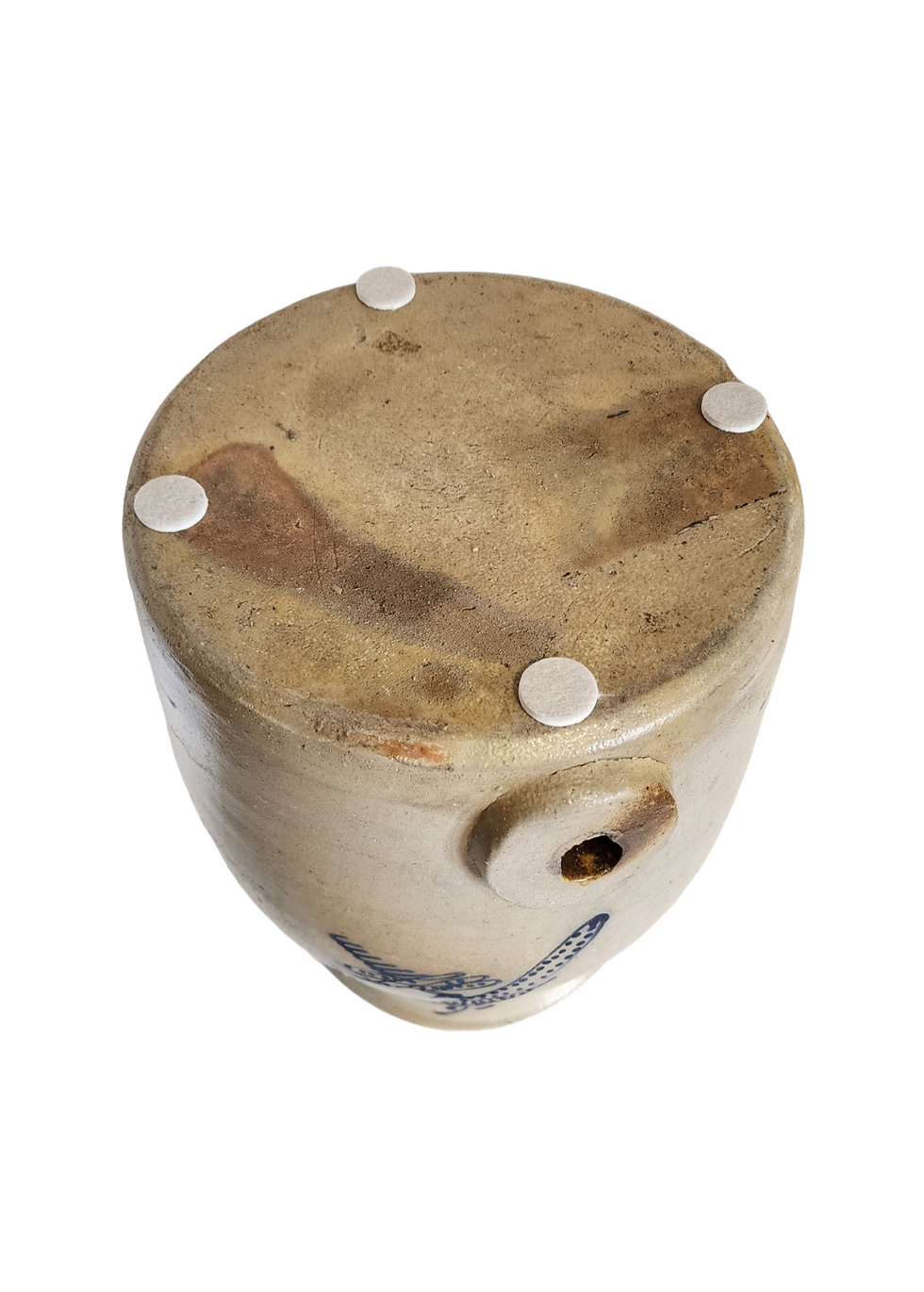 Thumbnail: AKRON OHIO 6 Gallon Stoneware WATER COOLER with COBALT BIRD