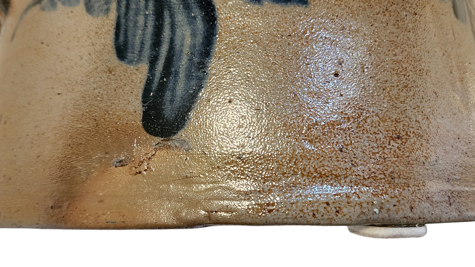Thumbnail: FABULOUS Cobalt Decorated BALTIMORE MARYLAND CAKE CROCK