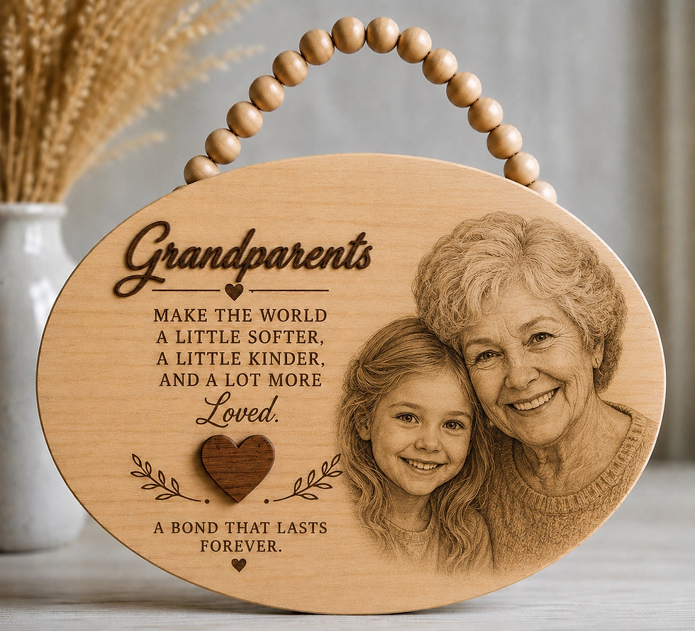 Thumbnail: Engraved Oval Farmhouse Sign for All Occasions