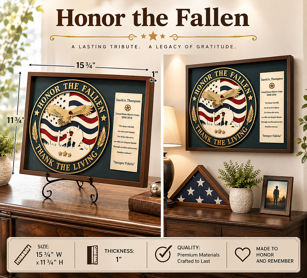 Thumbnail: Honor the Fallen Thank the Living Military Decor