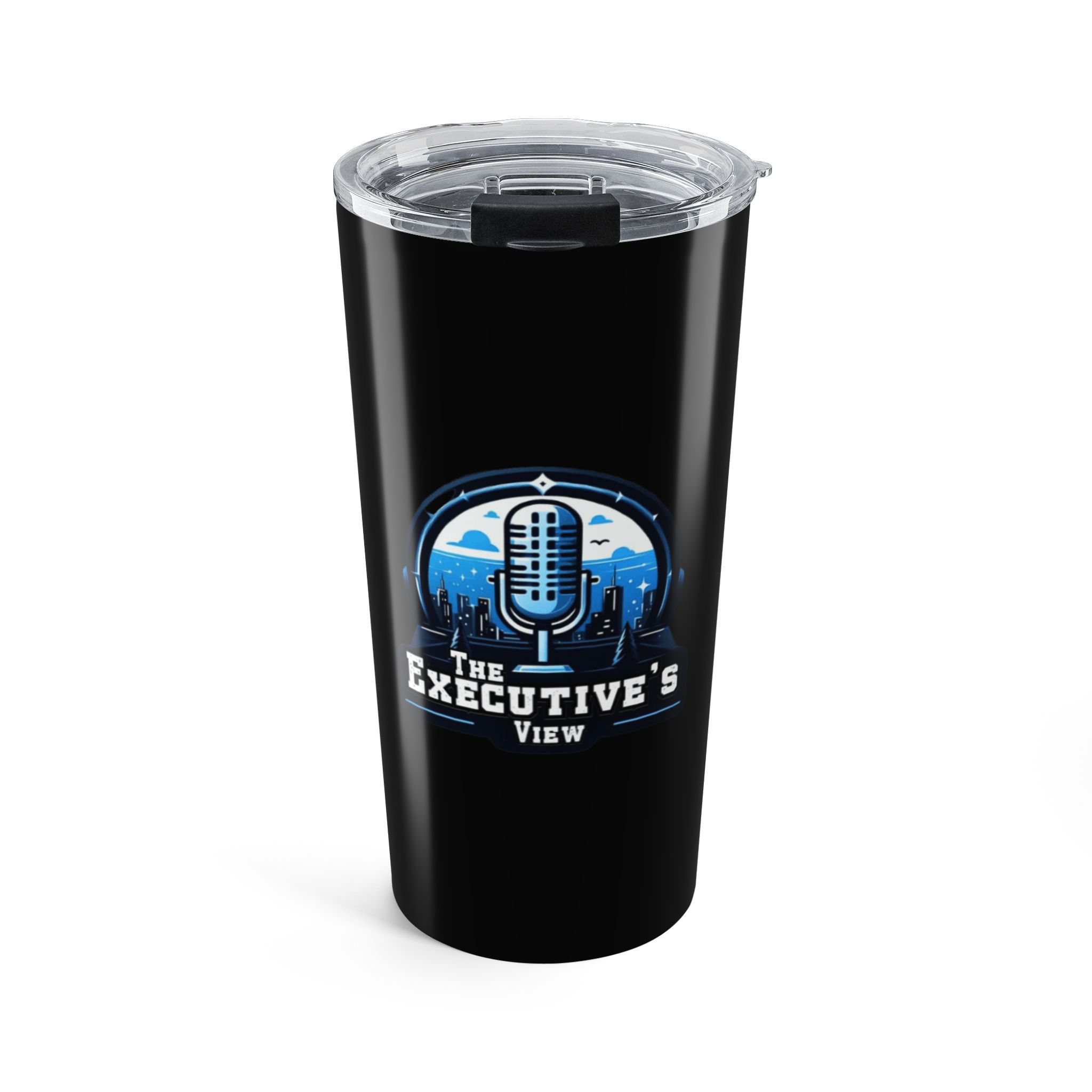 The Executive's View Tumbler | Black Logo 20oz Stainless