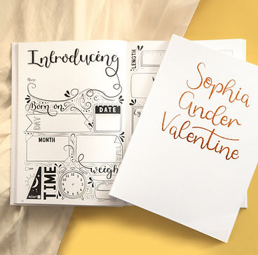 Personalisable Journals and Planners by Lilla Journals.