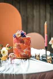 Pink Peach Cake