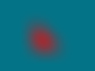 bright red triangle on a teal background