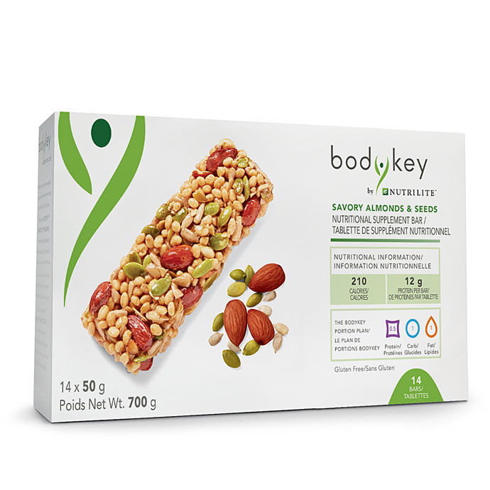 BodyKey by Nutrilite™ Nutritional Supplement Bar - Savory Almonds & Seeds