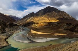 Confluence of Indus and Zanskar Rivers, June 2022