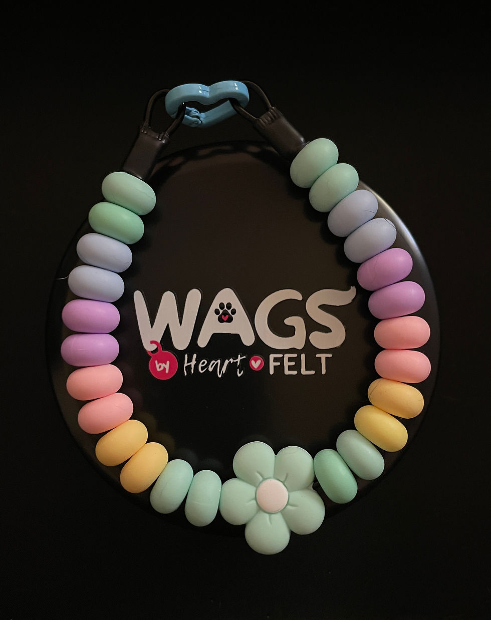 Thumbnail: X-Small - Beaded Pet Collar (no letter beads)