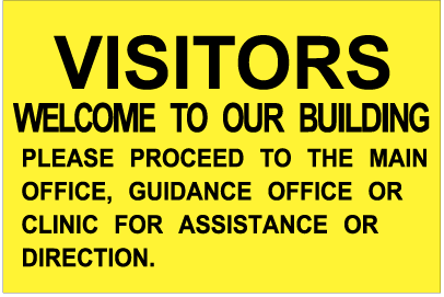 Visitors are welcome to our building