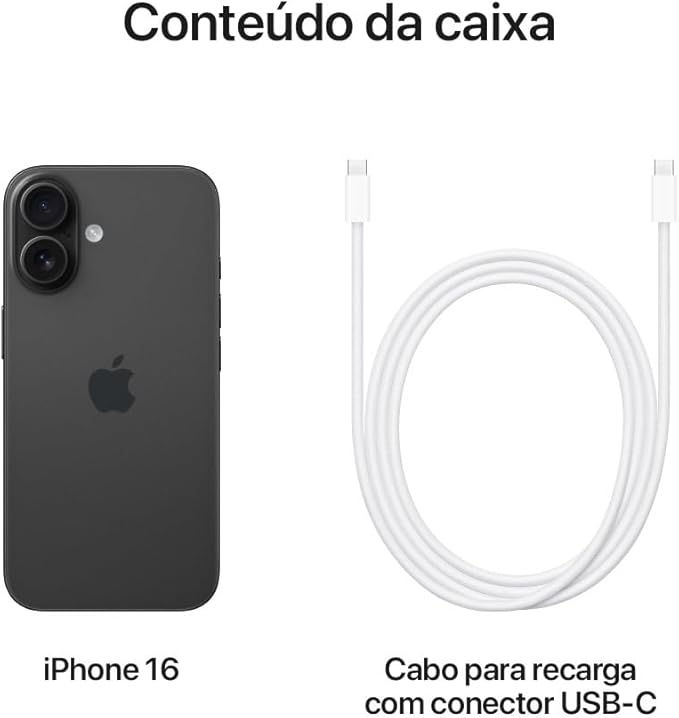 Thumbnail: Apple iPhone 16 (128 GB) – Preto