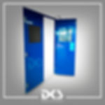 Galvanized steel sheet door