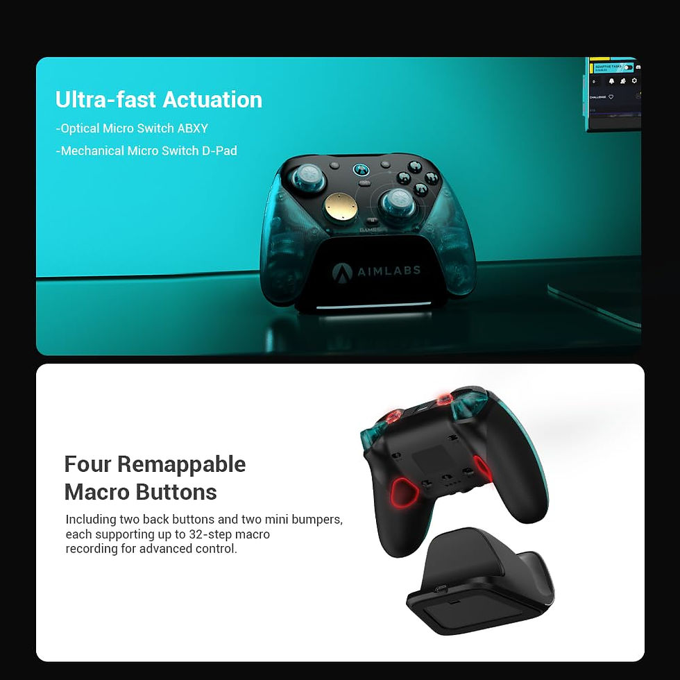 Miniatura: GameSir G7 Pro 8K PC Wireless Controller, Aimlabs Edition – 8000Hz
