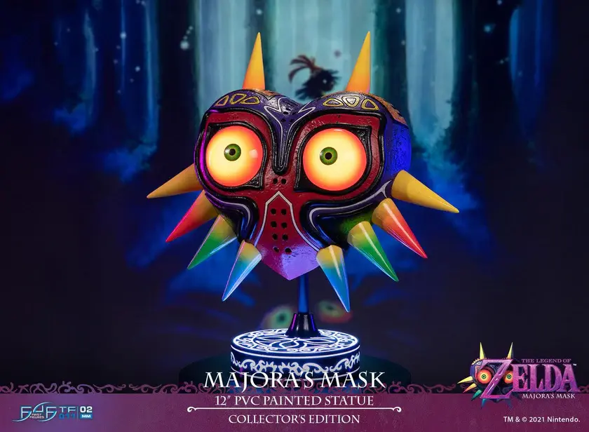 Miniatura: La leyenda de la máscara de Zelda Majora con base LED
