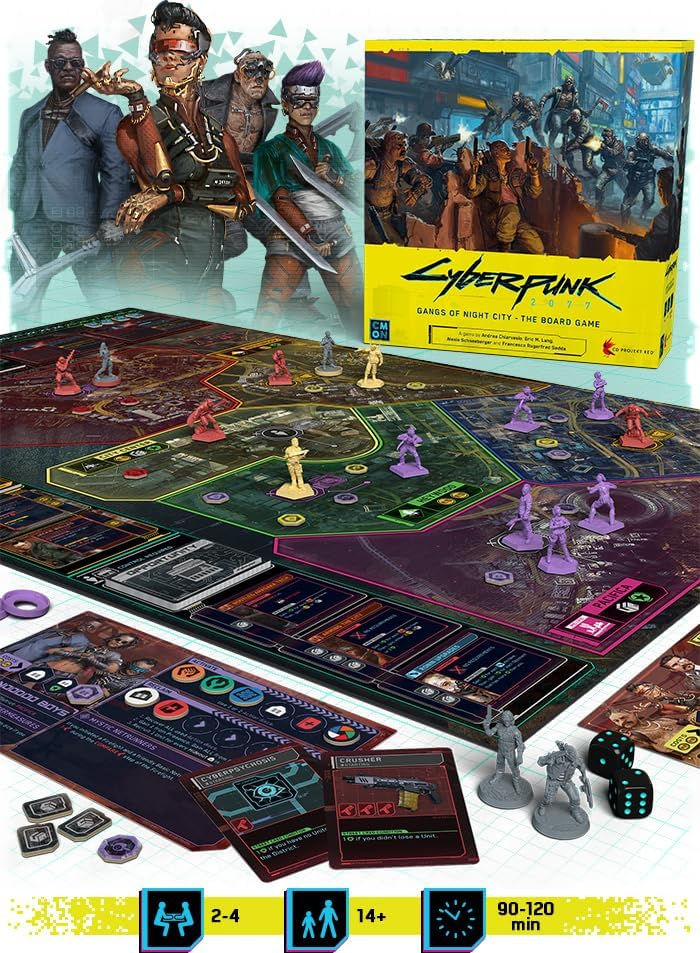 Miniatura: Cyberpunk 2077: Gangs of Night City Juego de Mesa