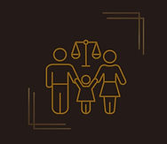 Família , desenho de um casal de mãos dadas com uma criança no meio