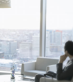 Bussinessman in Modern Office