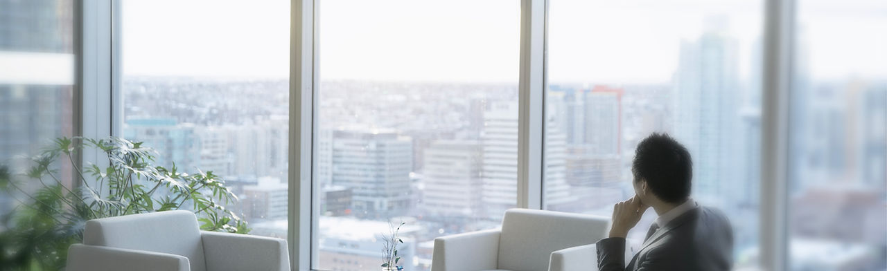 Bussinessman in Modern Office