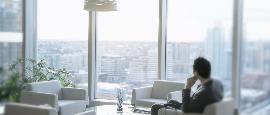 Bussinessman in Modern Office