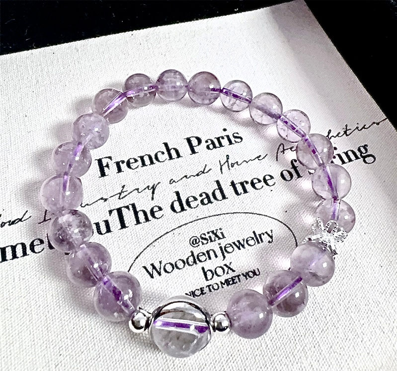 purple crystal bracelet