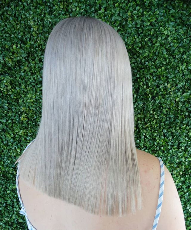 Fresh Icy Blonde Hair Before
