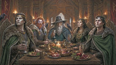 Livros Vikings | O banquete dos Deuses da Mitologia Nórdica. — Crédito da Imagem: ChatGPT