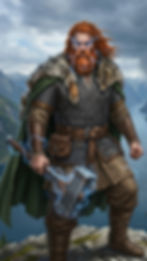 Livros Vikings | O destemido protetor do guerreiro viking esmagava os gigantes com seu martelo e controlava as forças do trovão. — Crédito da Imagem: Nano Banana