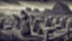 Livros Vikings | Uma representação no estilo gótico dos acontecimentos narrados na Rigsthula sobre o cotidiano dos Tralls. — Crédito da Imagem: DALL·E