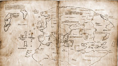 Livros Vikings | O controverso Mapa de Vinland, apontado originalmente como um Mappa Mundi do século XV redesenhado a partir de um original do século XIII, teve sua falsificação comprovada por testes químicos estruturais. — Crédito da Imagem: Yale University.