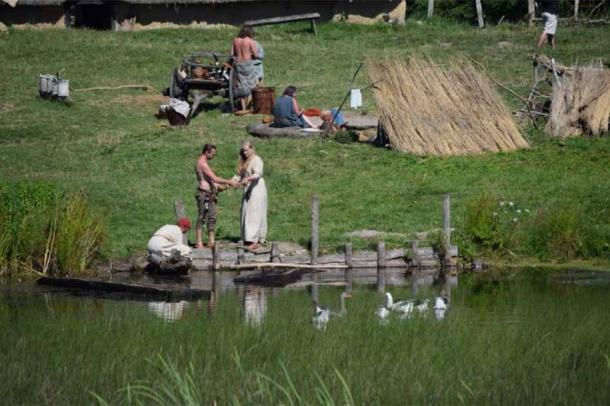 Everyday Viking life could be quite pastoral and relaxing (Public Domain)