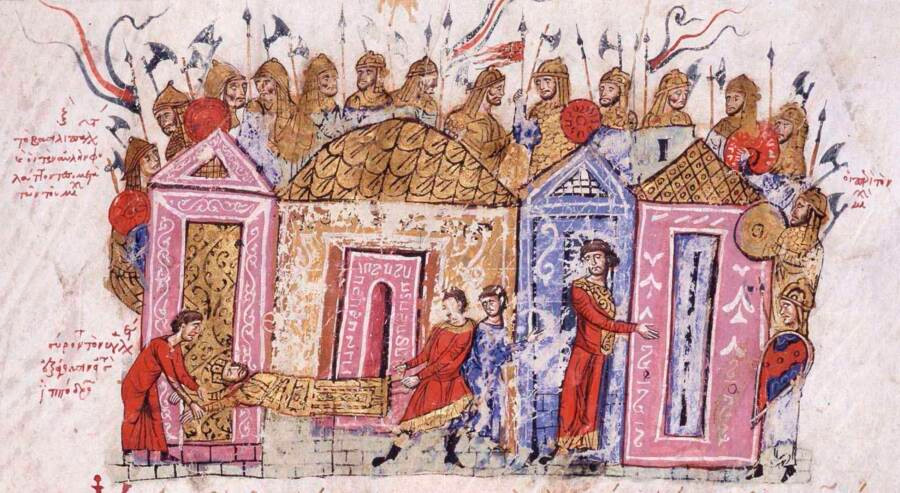 The Varangian Guard, the vikings who served as the Byzantine Emperor’s personal army