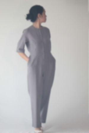 Tailored jumpsuit grey