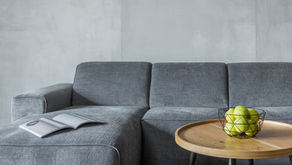A grey sofa