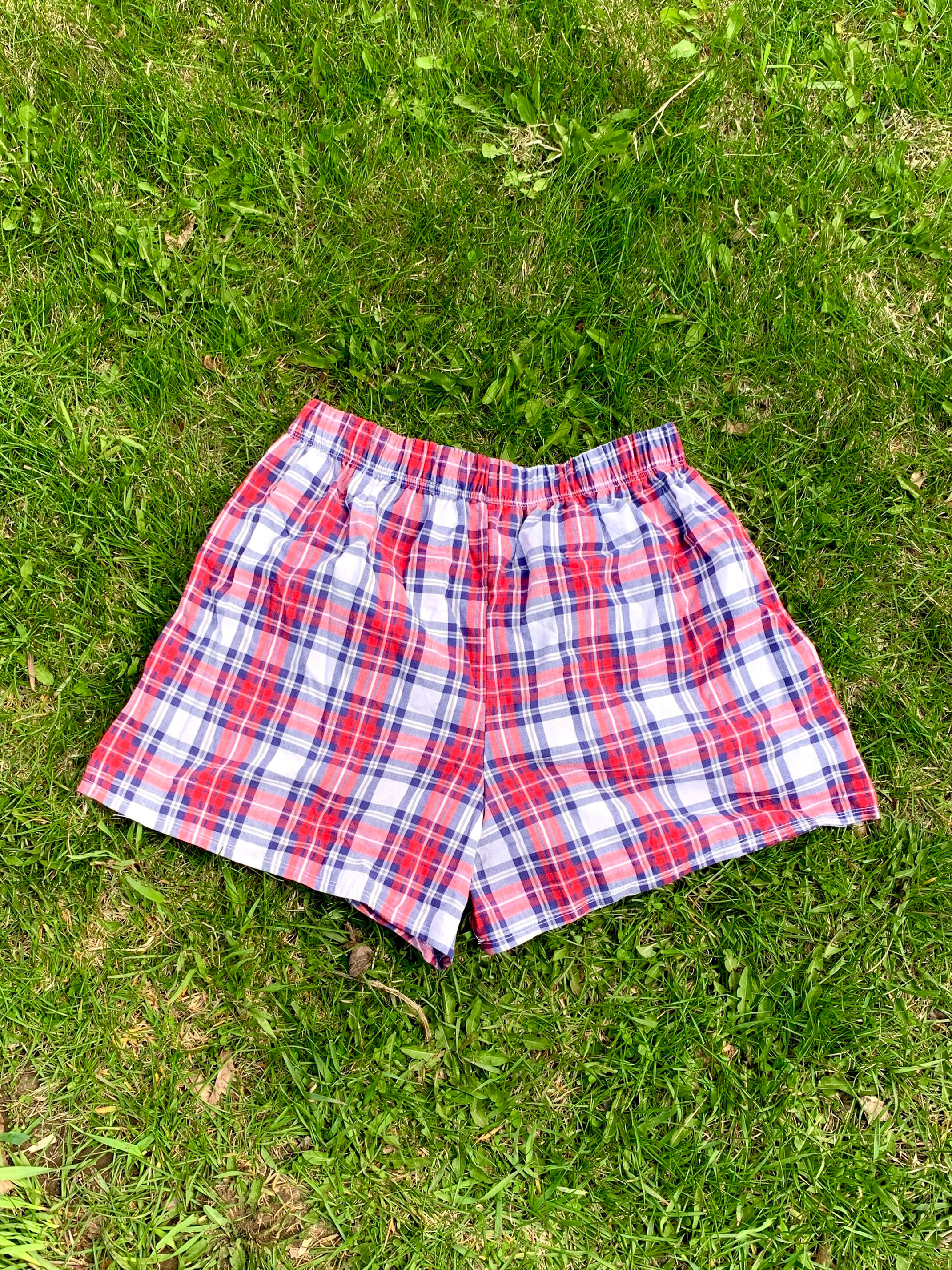 Red Plaid Short