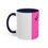 Thumbnail: Valentine's Day Johnny Bravo Coffee Mug – Pink Accent 11/15oz