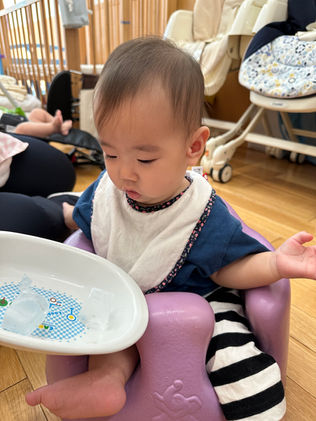 氷遊びをしたよ♪ななこ先生投稿