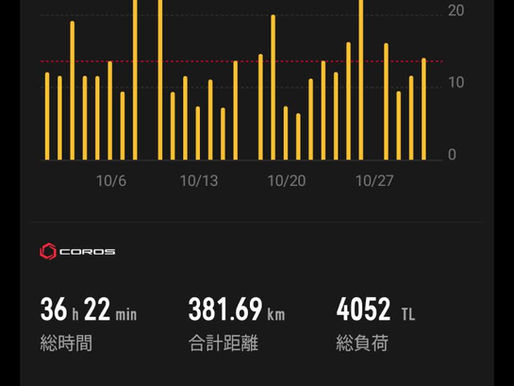 10月のトレーニング結果