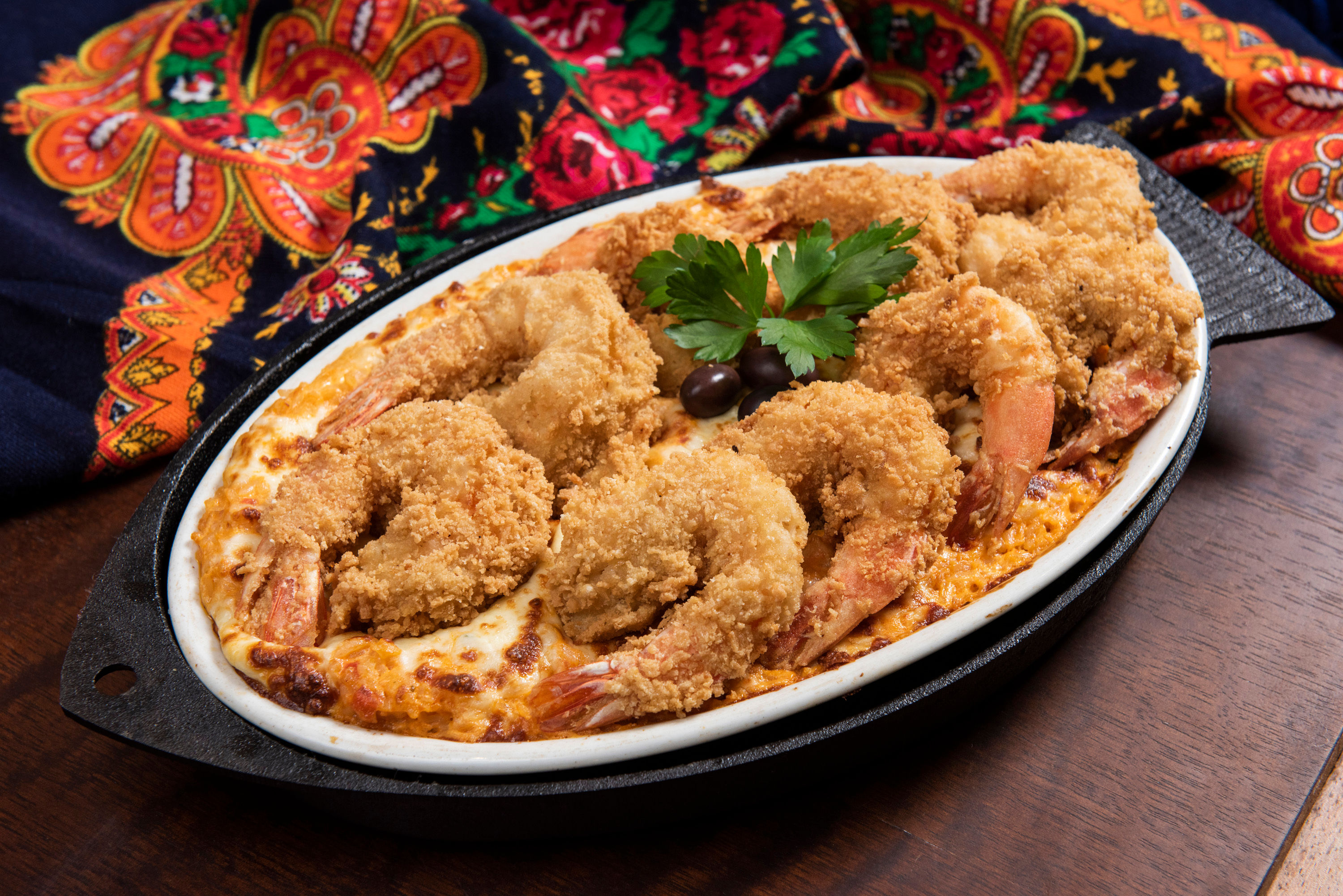★ Camarão crocante com arroz cremoso (2P)
