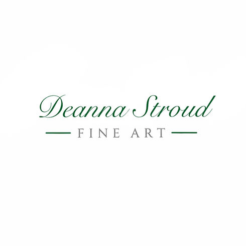 Logo the says Deanna Stroud Fine Art, in green
