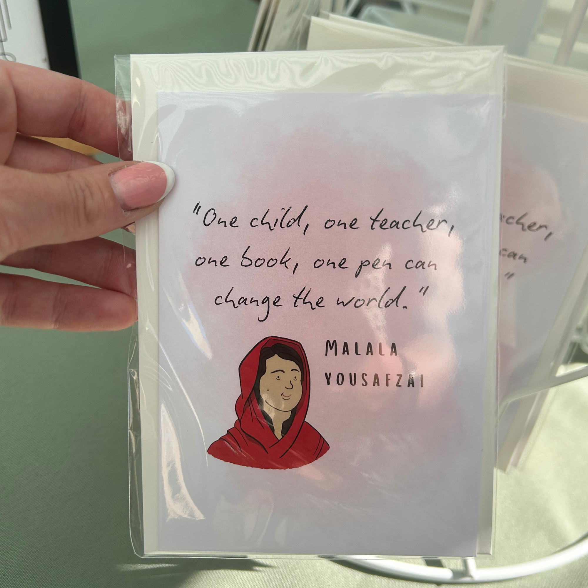 Malala Yousafzai Greetings Card