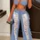 Thumbnail: Denim Out Pants Set