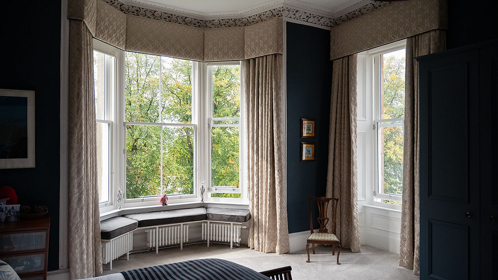 Bearsden timber sash window installation with bespoke double-glazed sash and case windows