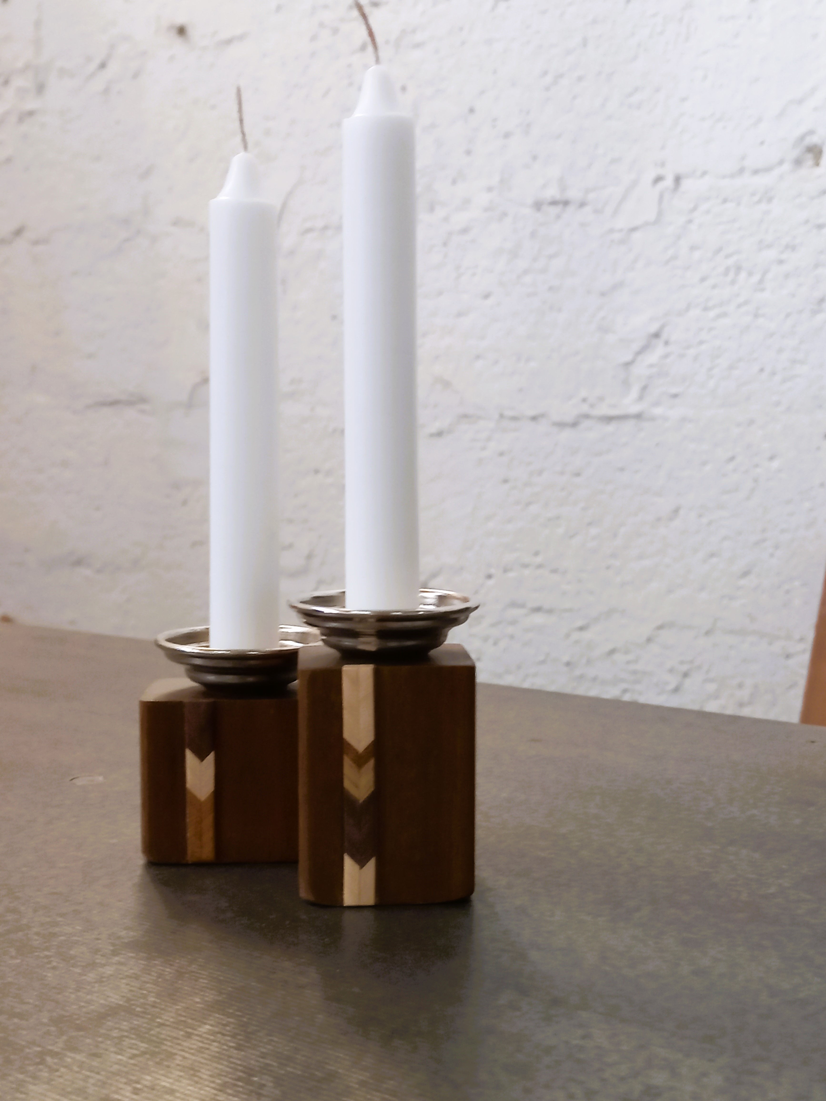 Modernist Shabbat Candle Holders - Set 2