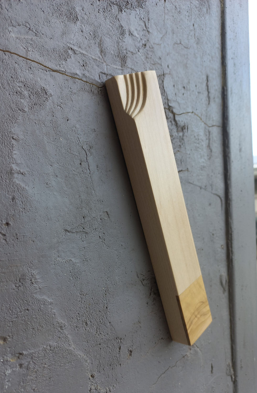 Thumbnail: Desert Inspired Mezuzah Case - Maple & Olive Tree Wood