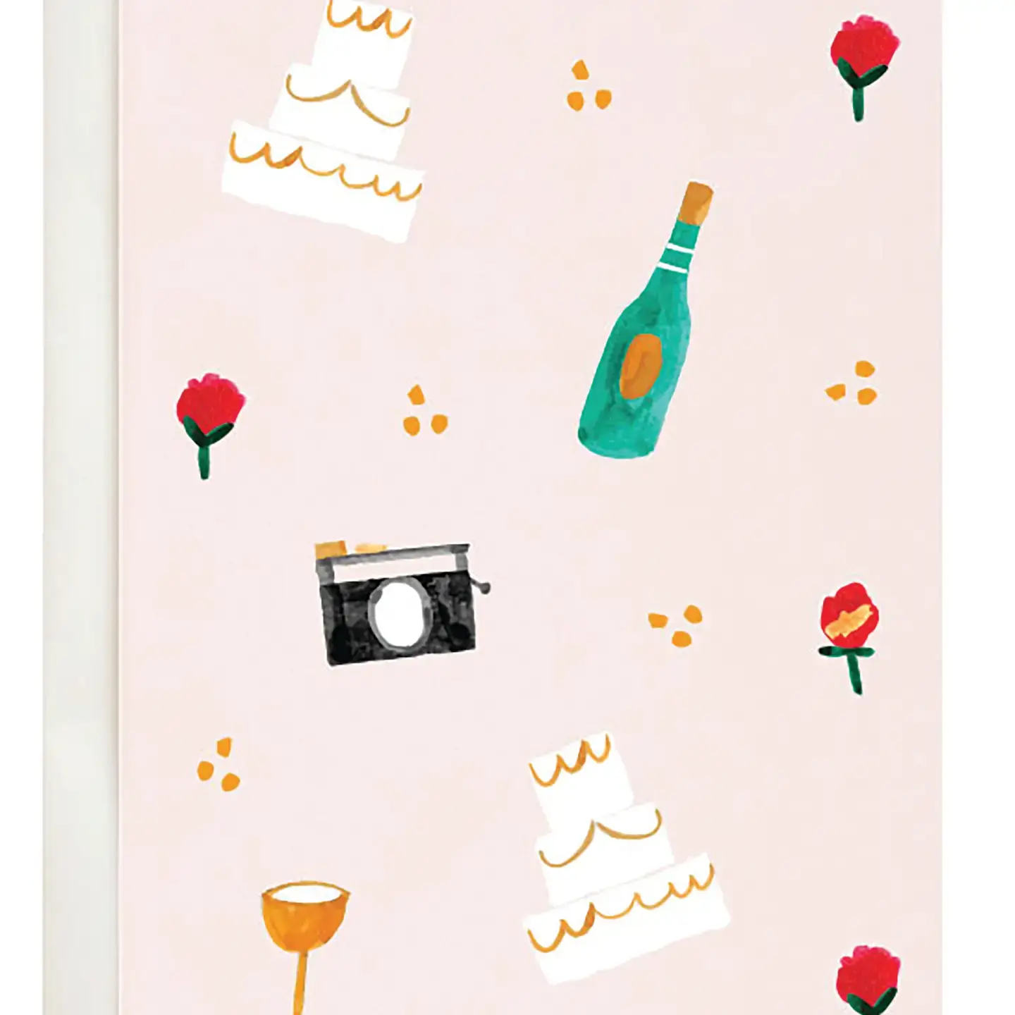 Vanilla Cake and Bubble Notecards