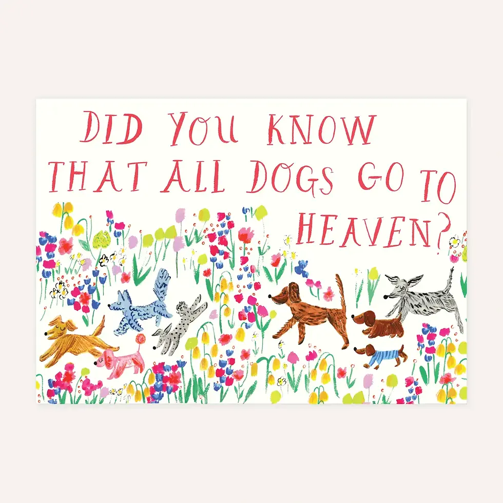 Thumbnail: Doodle in A Meadow - Dog/Pet Sympathy Card