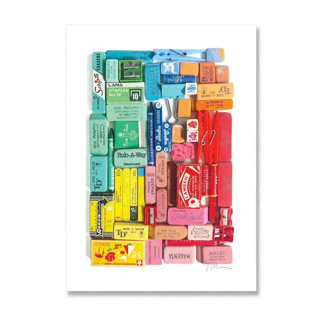 Eraser Arrangement No. 4 Postcard
