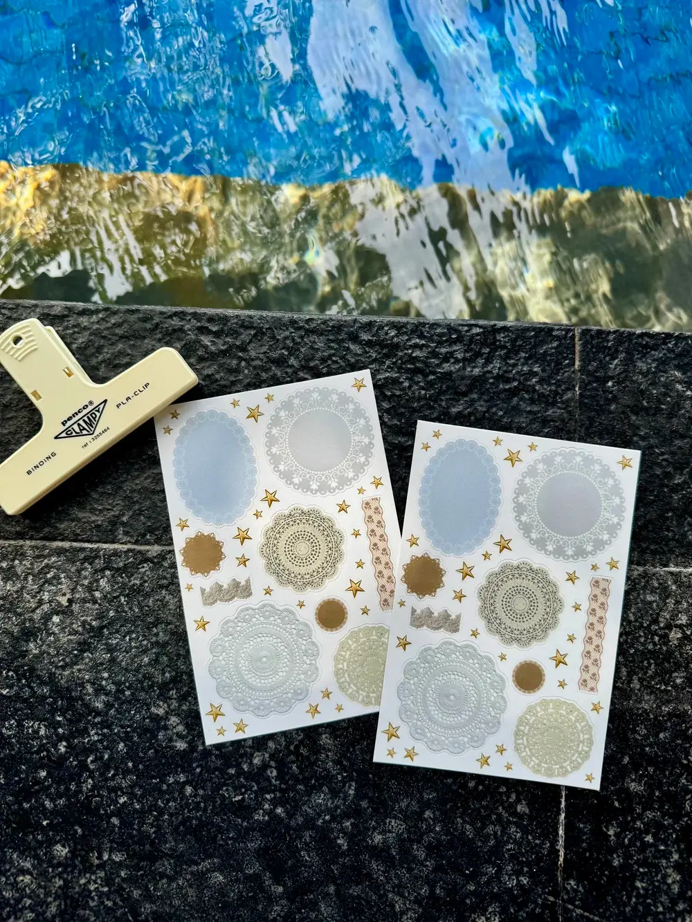 Doily sticker sheet - Crafty Girl Living