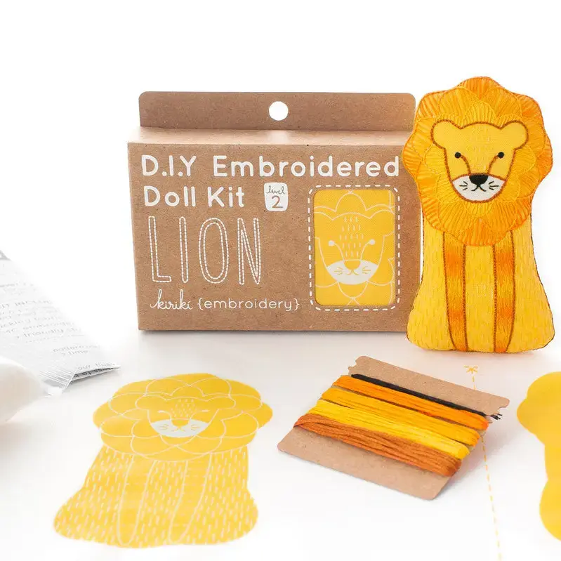 Lion - Embroidery Kit