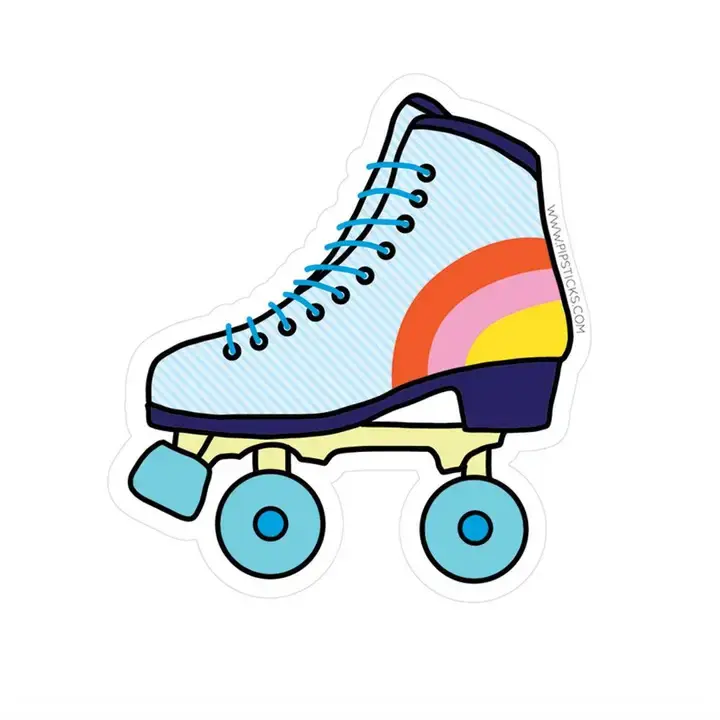 Retro Skate Pipstick Vinyl Stickers